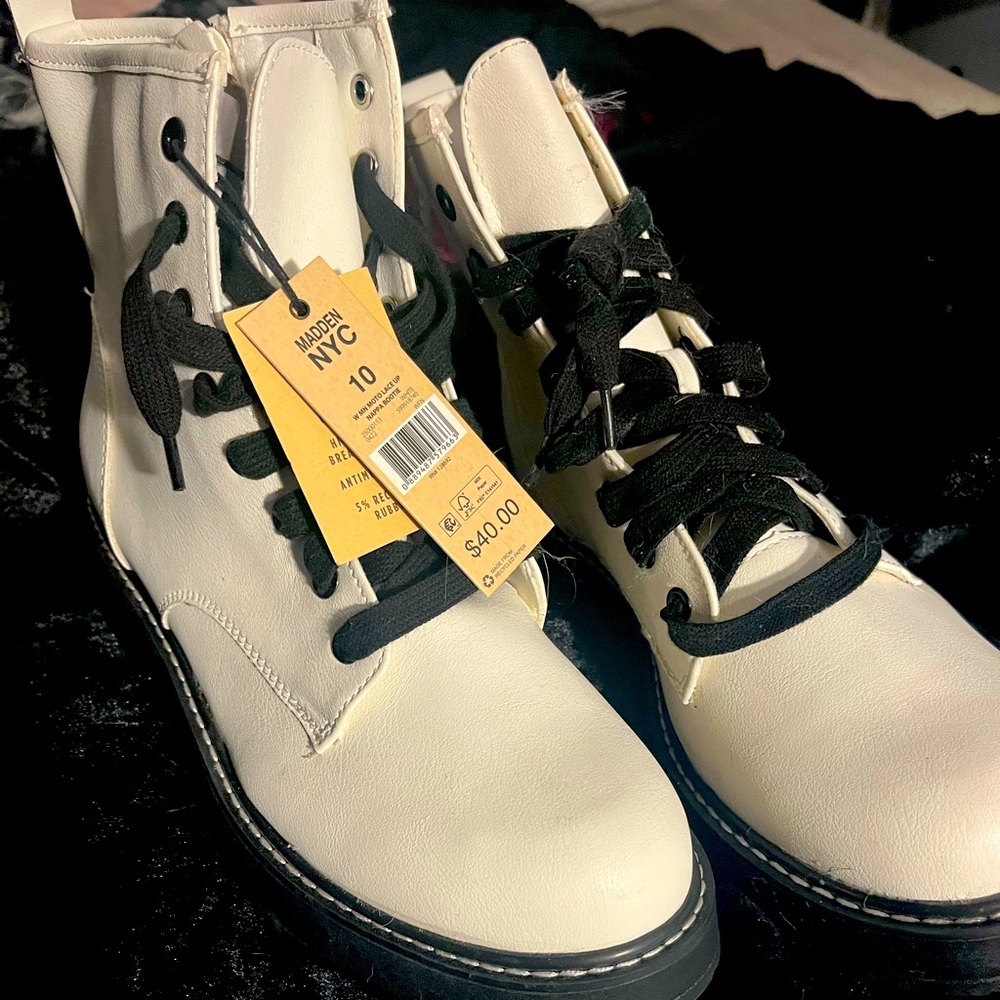 Madden NYC Combat Boots